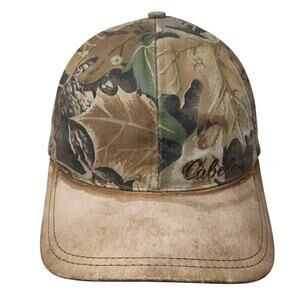 Cabela's Slideback Baseball Hat Multicolor Camo OS Outdoor Hunting Vintage USA